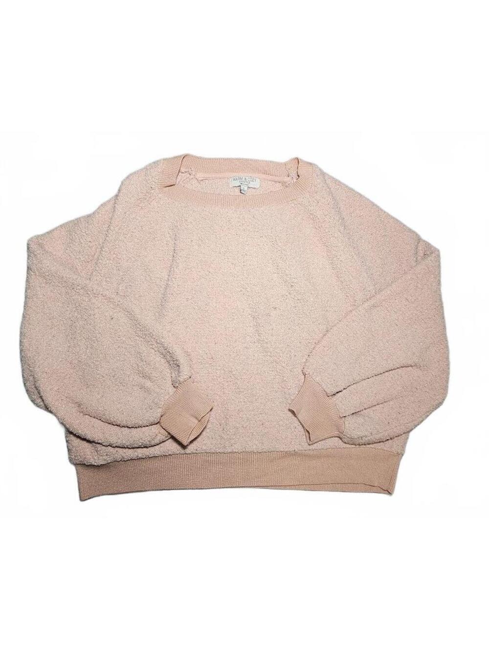 Warm & Cozy Lifestyle Pink Boucle Sweater Large Cotton